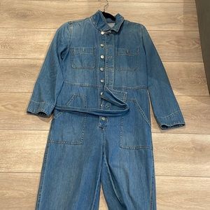Madewell denim jumpsuit